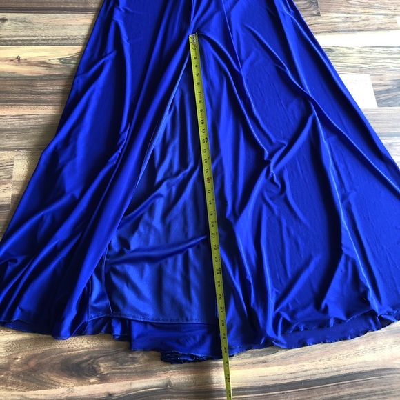 BNWT La Femme strapless beaded gown - Picture 9 of 11